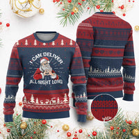 Funny Xmas Ugly Christmas Sweater I Can Deliver All Night Long - Wonder Print Shop