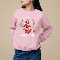 Christmas Sweatshirt I Ain't No Ho Ho Ho Women Vintage Xmas - Wonder Print Shop