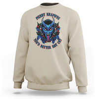 Merry Krampus Horor Christmas You'd Better Not Cry Sweatshirt - Wonder Print Shop