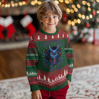 Merry Krampus Ugly Christmas Sweater You'd Better Not Cry Horor Xmas - Wonder Print Shop