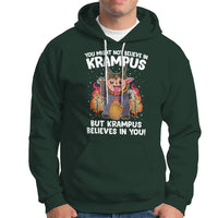 Merry Krampus Believes In You Germanic Christmas Demon Horror Hoodie - Wonder Print Shop