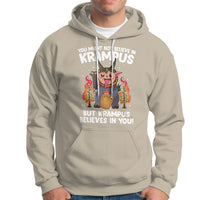 Merry Krampus Believes In You Germanic Christmas Demon Horror Hoodie - Wonder Print Shop