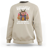 Merry Krampus Believes In You Germanic Christmas Demon Horror Sweatshirt - Wonder Print Shop