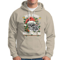 Christmas Hoodie Dead Inside But Jolly AF Funny Skull Skeleton - Wonder Print Shop