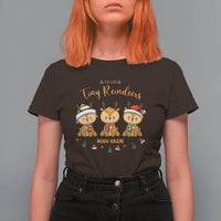 Christmas Nurse Nicu Crew Tiny Reindeer T Shirt For Women - Wonder Print Shop