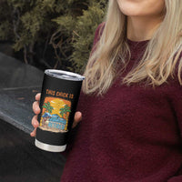 Funny Retirement Tumbler Cup This Chick Is Retired Women Relax At The Beach