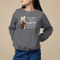 Retirement Sweatshirt A Wise Woman Once Said I'm Outta Here Funny Retired - Wonder Print Shop