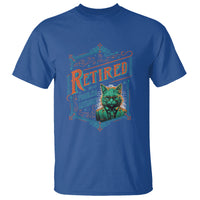 Retirement T Shirt Cool Cat Retired Not My Problem Anymore - Wonder Print Shop
