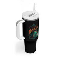 Retirement Tumbler With Handle Cool Cat Retired Not My Problem Anymore
