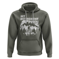 Retirement Plan Hoodie Funny Retired Rider Riding Bicycle - Wonder Print Shop