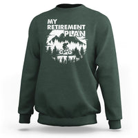 Retirement Plan Sweatshirt Funny Retired Rider Riding Bicycle - Wonder Print Shop