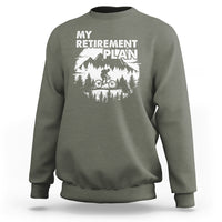 Retirement Plan Sweatshirt Funny Retired Rider Riding Bicycle - Wonder Print Shop
