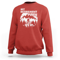 Retirement Plan Sweatshirt Funny Retired Rider Riding Bicycle - Wonder Print Shop
