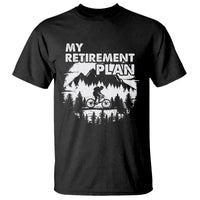 Retirement Plan T Shirt Funny Retired Rider Riding Bicycle - Wonder Print Shop