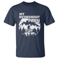 Retirement Plan T Shirt Funny Retired Rider Riding Bicycle - Wonder Print Shop