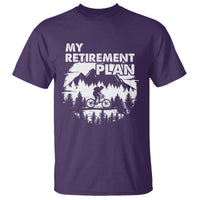 Retirement Plan T Shirt Funny Retired Rider Riding Bicycle - Wonder Print Shop