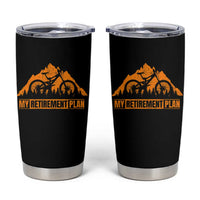 Funny Retirement Plan Tumbler Cup Retired Rider Riding Bicycle