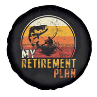 Retirement Plan Spare Tire Cover Funny Retired Fisherman Fishing