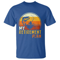 Retirement Plan T Shirt Funny Retired Fisherman Fishing - Wonder Print Shop