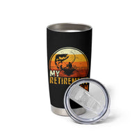 Funny Retirement Plan Tumbler Cup Retired Fisherman Fishing
