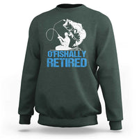 Retirement Sweatshirt O'fishally Retired Fishing Fisherman - Wonder Print Shop