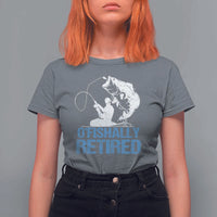 Retirement T Shirt For Women O'fishally Retired Fishing Fisherman - Wonder Print Shop