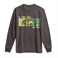 Retirement Long Sleeve Shirt O'fishally Retired Fishing Men Fisherman