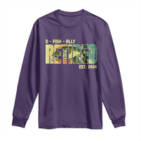 Retirement Long Sleeve Shirt O'fishally Retired Fishing Men Fisherman