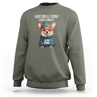 Retirement Sweatshirt What Day Is Today Who Cares I'm Retired Funny Dog - Wonder Print Shop