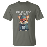 Retirement T Shirt What Day Is Today Who Cares I'm Retired Funny Dog - Wonder Print Shop