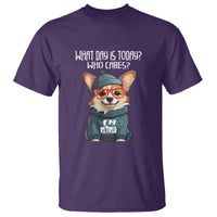 Retirement T Shirt What Day Is Today Who Cares I'm Retired Funny Dog - Wonder Print Shop