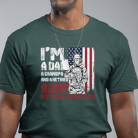 Retirement T Shirt I'm A Dad A Grandpa And A Retired Army Nothing Scares Me - Wonder Print Shop
