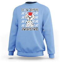 100th Day Of School Sweatshirt 101 Days Smarter Cute Dalmatian Dog - Wonder Print Shop