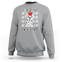100th Day Of School Sweatshirt 101 Days Smarter Cute Dalmatian Dog - Wonder Print Shop