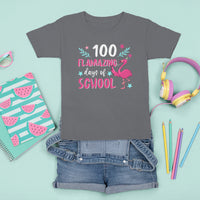 100th Day Of School T Shirt For Kid 100 Flamazing Days Flamingo - Wonder Print Shop