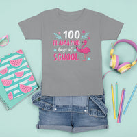 100th Day Of School T Shirt For Kid 100 Flamazing Days Flamingo - Wonder Print Shop
