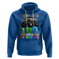 100th Day Of School Hoodie I Crushed 100 Days Monster Truck - Wonder Print Shop