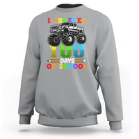 100th Day Of School Sweatshirt I Crushed 100 Days Monster Truck - Wonder Print Shop