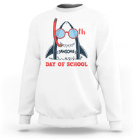 100th Day Of School Sweatshirt 100 Jawsome Days Funny Shark - Wonder Print Shop