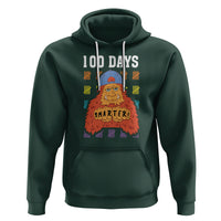100th Day Of School Hoodie 101 Days Smarter Cool Bigfoot Sasquatch - Wonder Print Shop