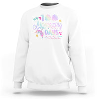 100th Day Of School Sweatshirt 101 Mermazing Days Mermaid - Wonder Print Shop
