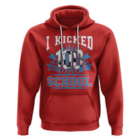 I Kicked 100 Days Of School Soccer Player Hoodie - Wonder Print Shop