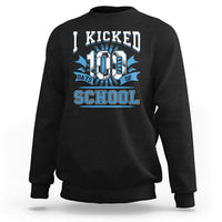 I Kicked 100 Days Of School Soccer Player Sweatshirt - Wonder Print Shop