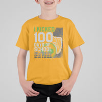 I Kicked 100 Days Of School Soccer Player T Shirt For Kid - Wonder Print Shop
