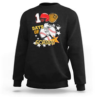 100th Day Of School Cool Baseball Player Sweatshirt - Wonder Print Shop
