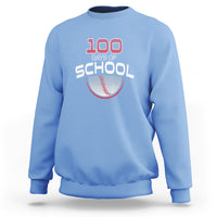 100th Day Of School Cool Baseball Player Sweatshirt - Wonder Print Shop