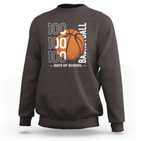 100th Day Of School Basketball Player Sweatshirt - Wonder Print Shop
