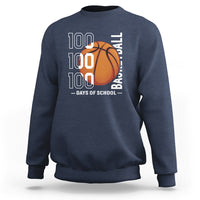 100th Day Of School Basketball Player Sweatshirt - Wonder Print Shop