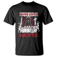 Halloween Satan T Shirt Live Love Lucifer Demon - Wonder Print Shop