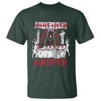 Halloween Satan T Shirt Live Love Lucifer Demon - Wonder Print Shop